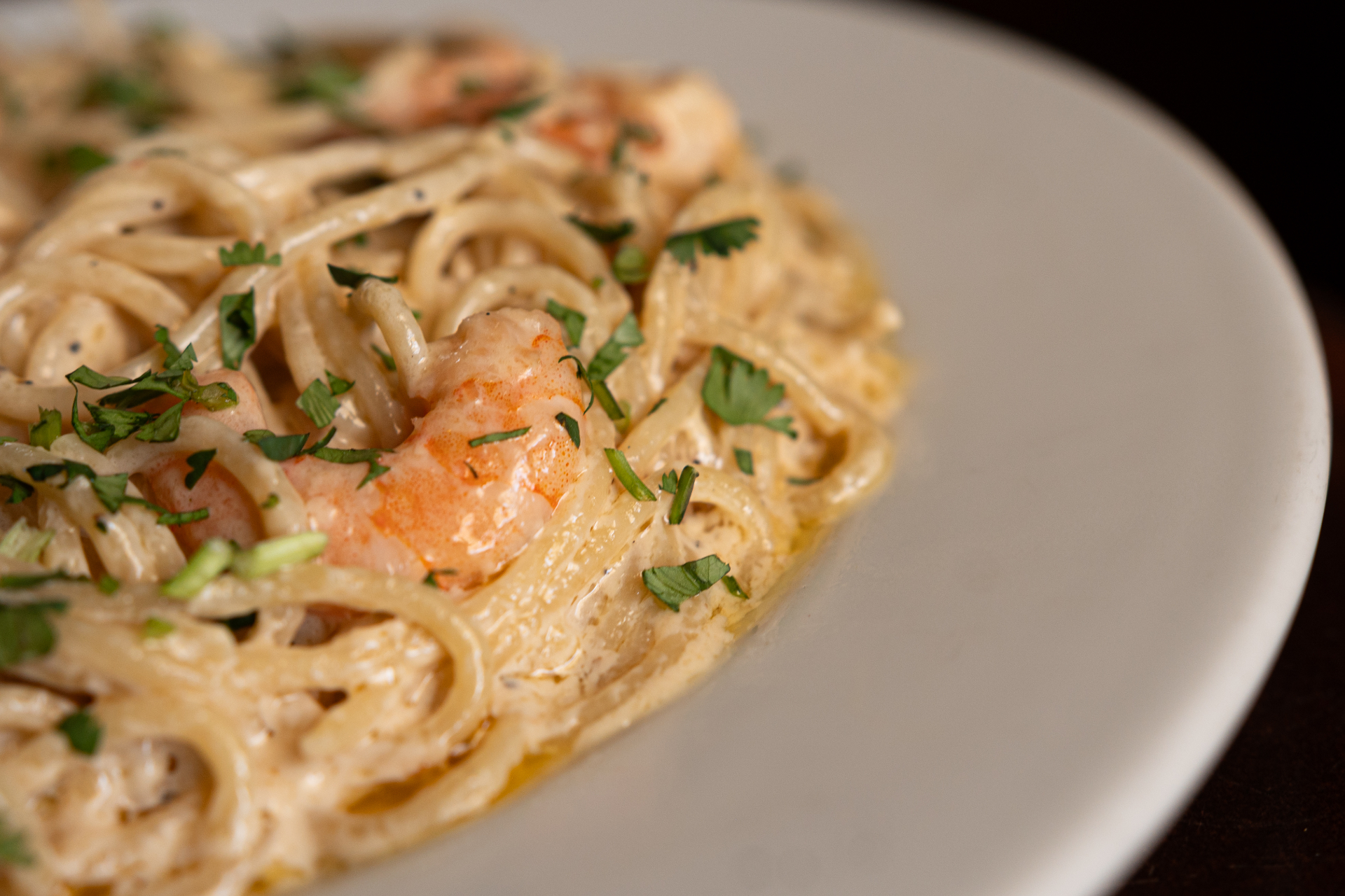 Pasta con camarón